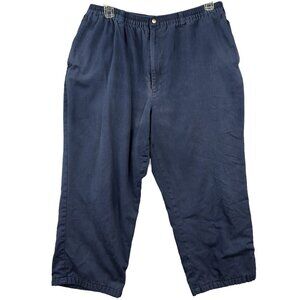 HABAND ICE HOUSE Flannel Lined Slacks Elastic Waist Pants Size 42M - Ice Fishing